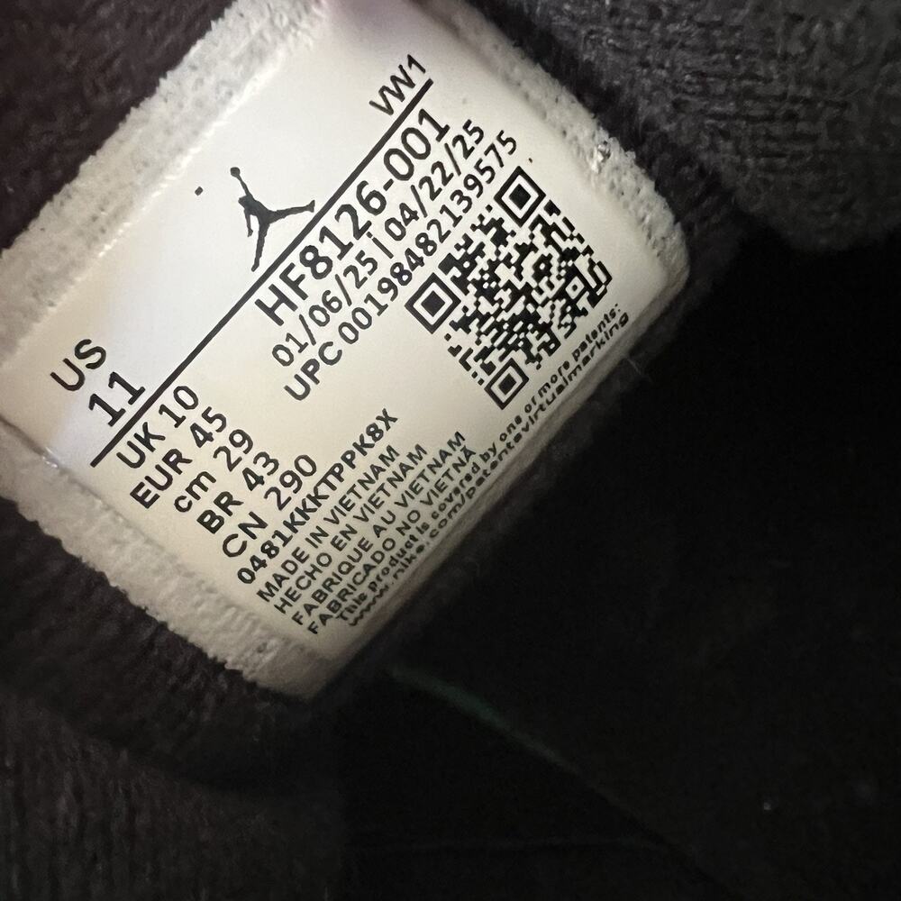 Air Jordan 4 RM Black Gray Starfish Low Shoes Sneakers Mens Sizes 11 - Picture 8 of 16